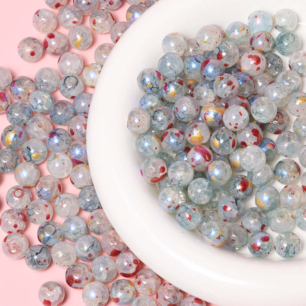 10mm Jade Fragment Glass Beads