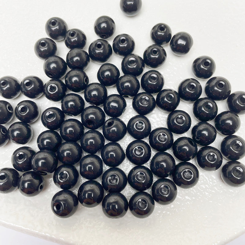 8mm two-color glass beads