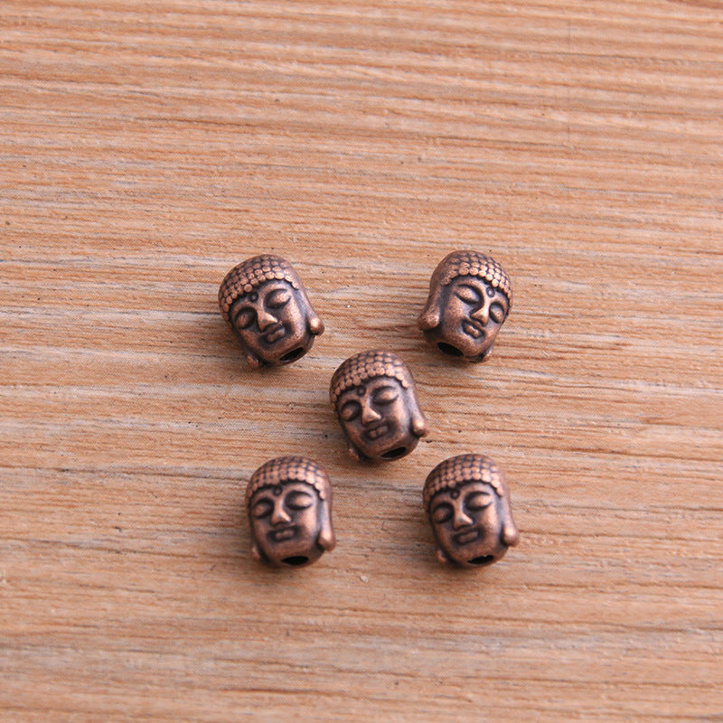 4 colors 7*7*9mm diy alloy jewelry beads