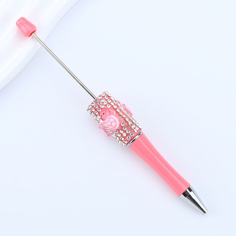 Inlaid Diamond Turtle Beaded Pen
