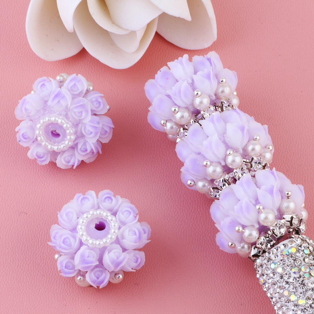 3D Simulation Rose Flower Multi-layer Flower Beads