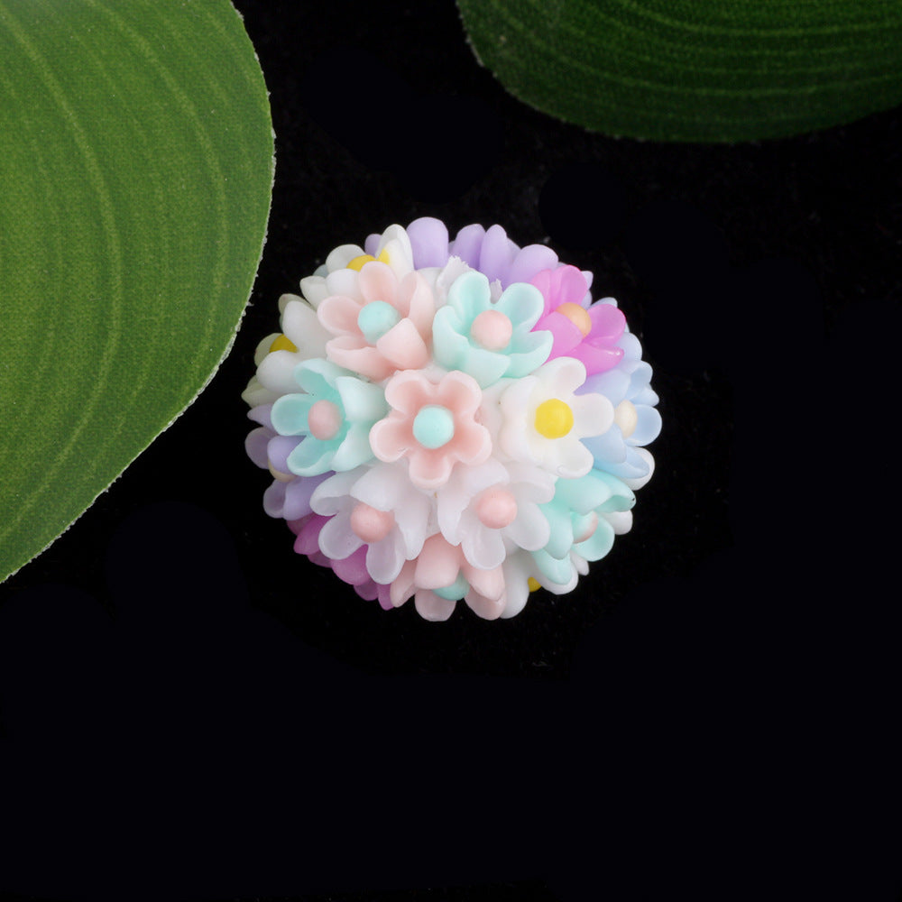 Colorful Flower Cluster Ball Drill Ball