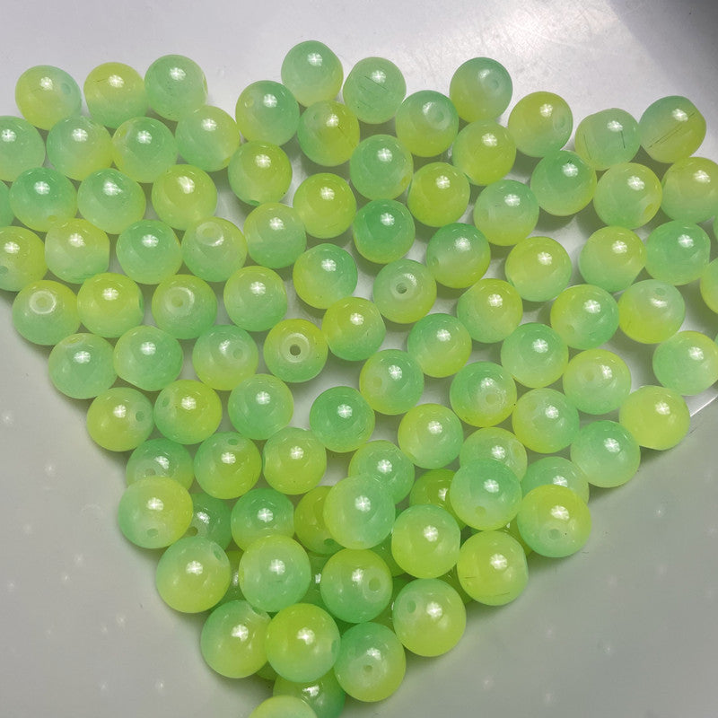 8mm two-color glass beads