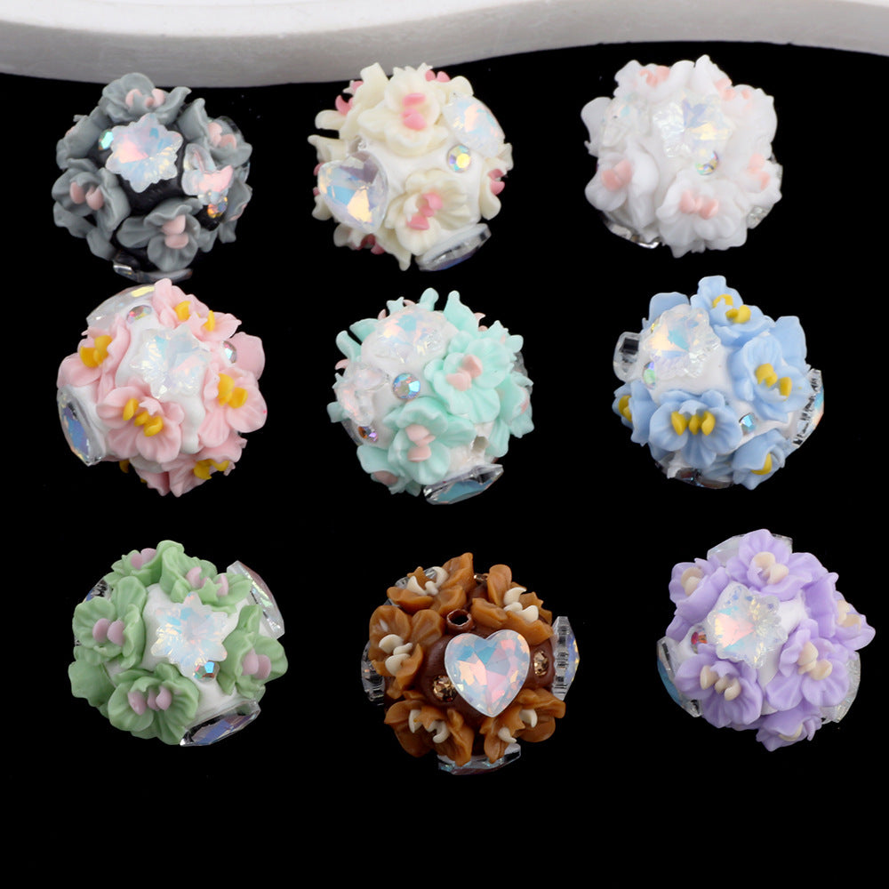 Zircon Flower Cluster Ball Flower Ball Diamond Ball