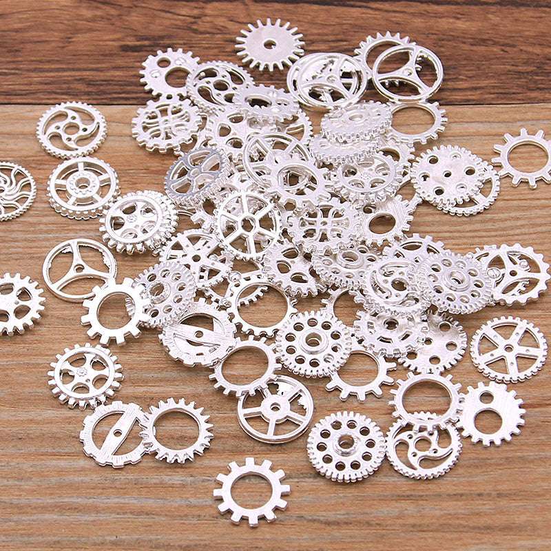 8-15mm Mini Steampunk 10 Colors Mechanical Gear Alloy DIY Jewelry Accessories