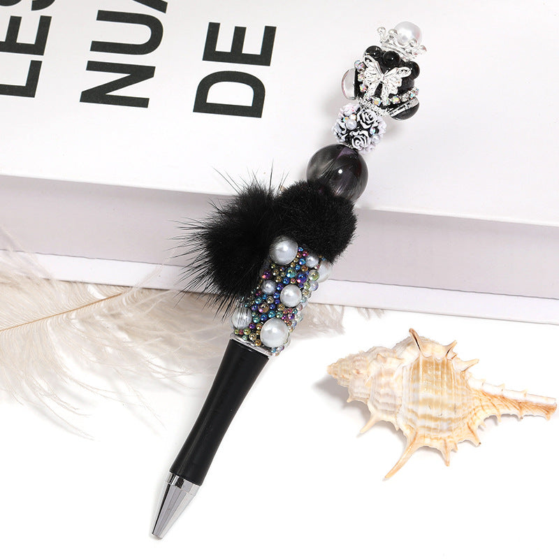 Crown Diamond Ball Beads Heavy Craft Fashion Straight Hole Beads