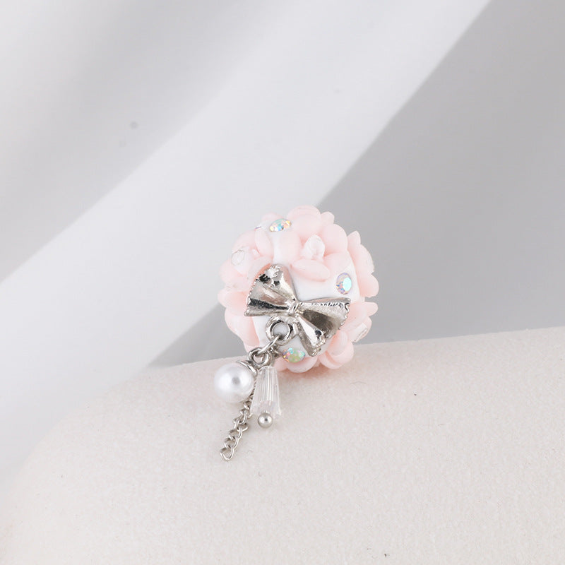 Flower Beads Luminous Gemstone Tassel Flower Soft Clay Beads