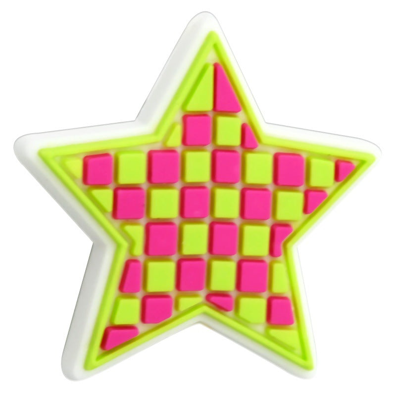 Grid Star Series Silicone Focus Beads
