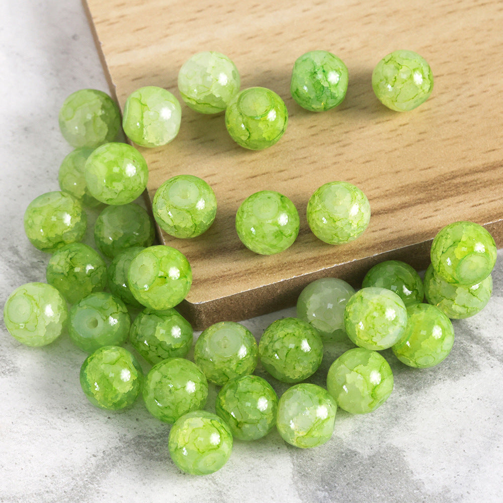 New Chinese Ancient Style Colored Glaze glass beadable beads