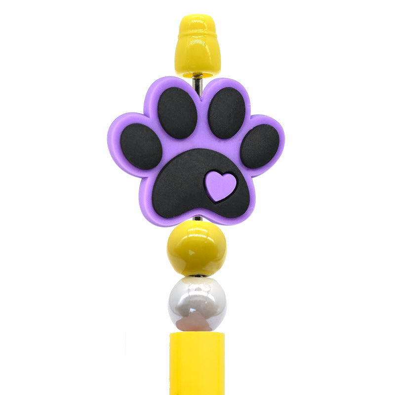 Cartoon Cute Animal Beaded Pen Silicone Focal Beads