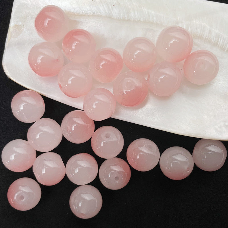 8mm two-color glass beads
