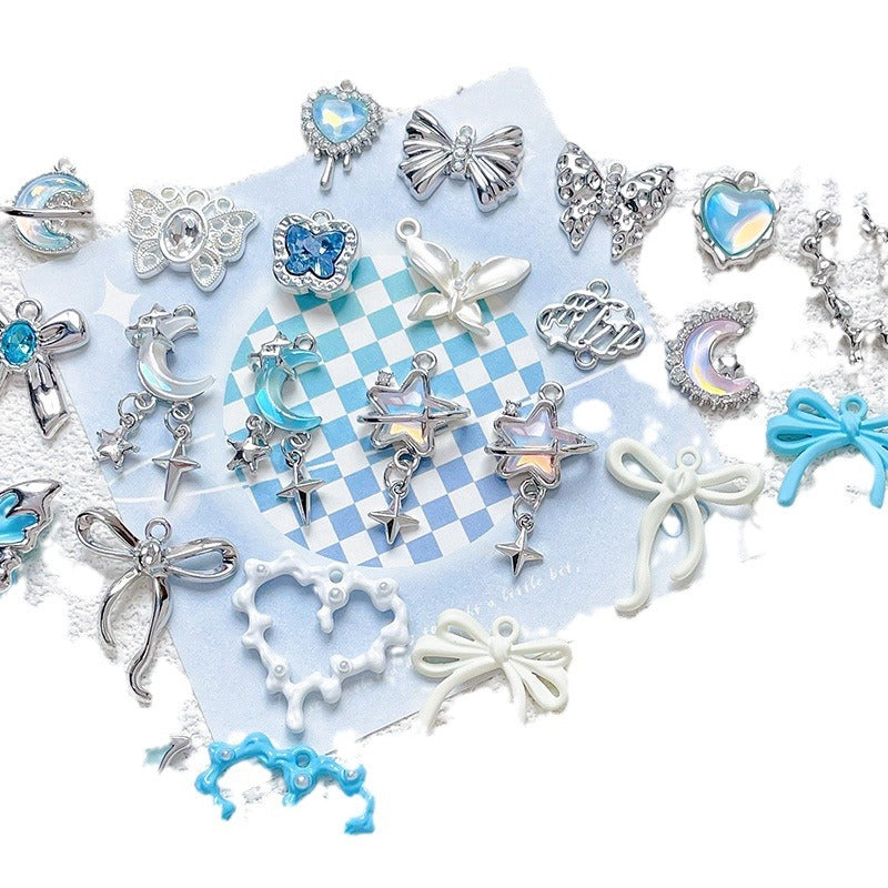 1 pc Alloy Heart Butterfly Cloud Moon Pendant
