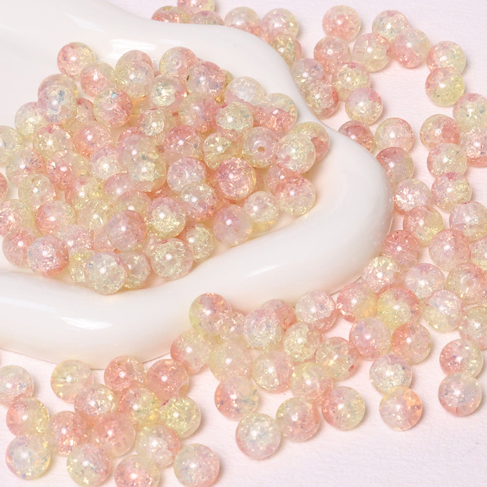 10mm Crackle Beads Jade Glass Beads
