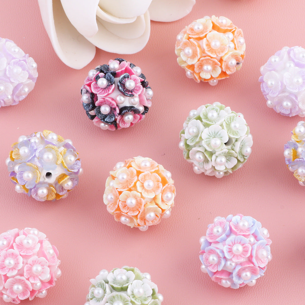 Luminous Five-Petal Flower Pearl Flower Heart Flower Ball