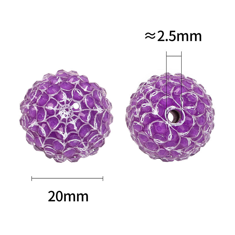 Colorful Resin Drill Beads