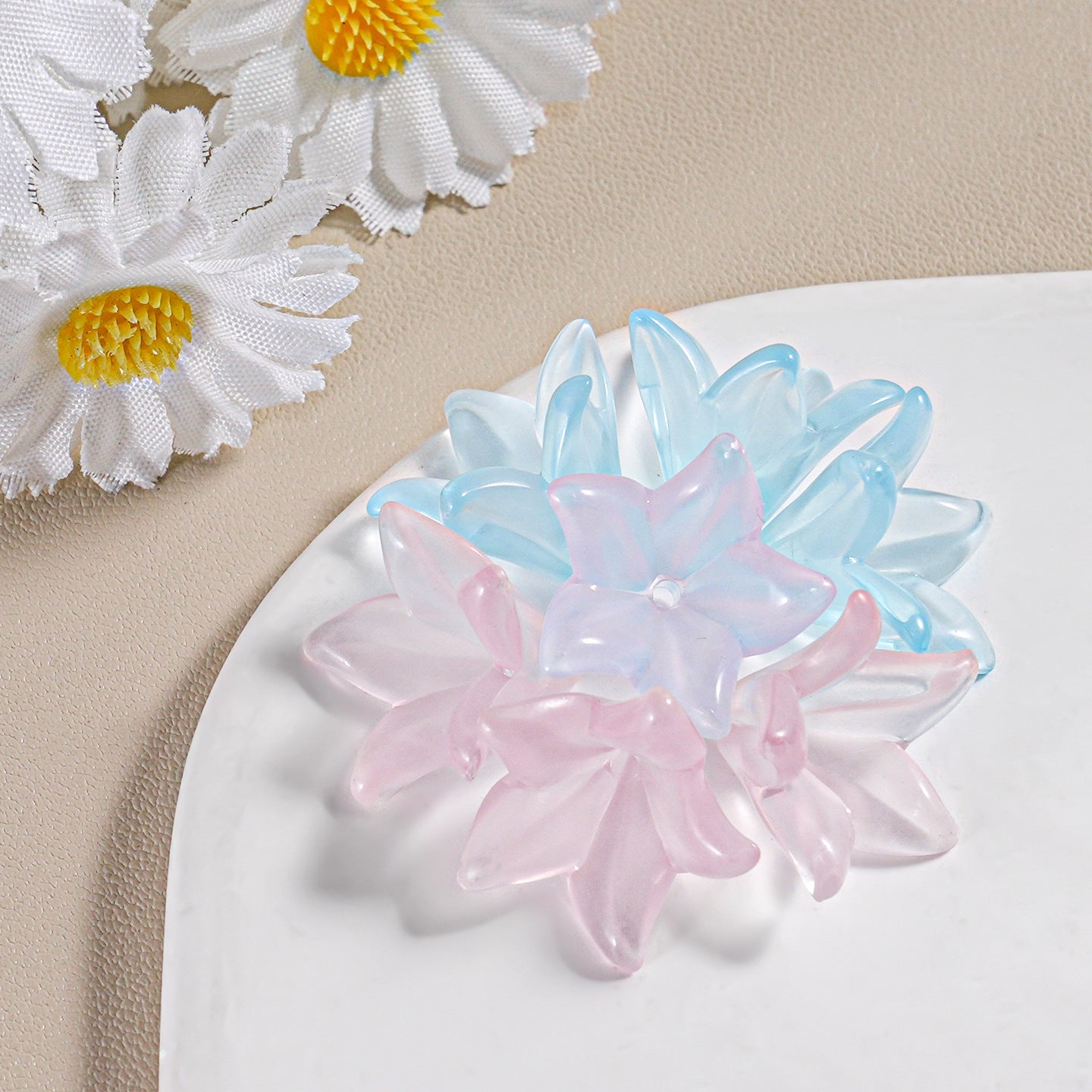 Acrylic Transparent Perfume Lily Flowers