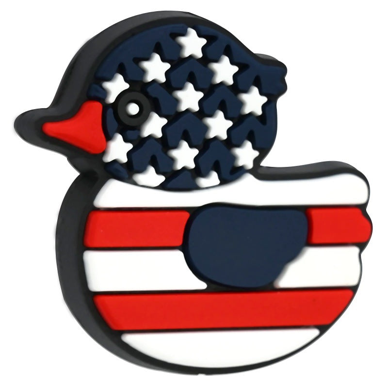 Cute Cartoon Duck Silicone Focus Beads