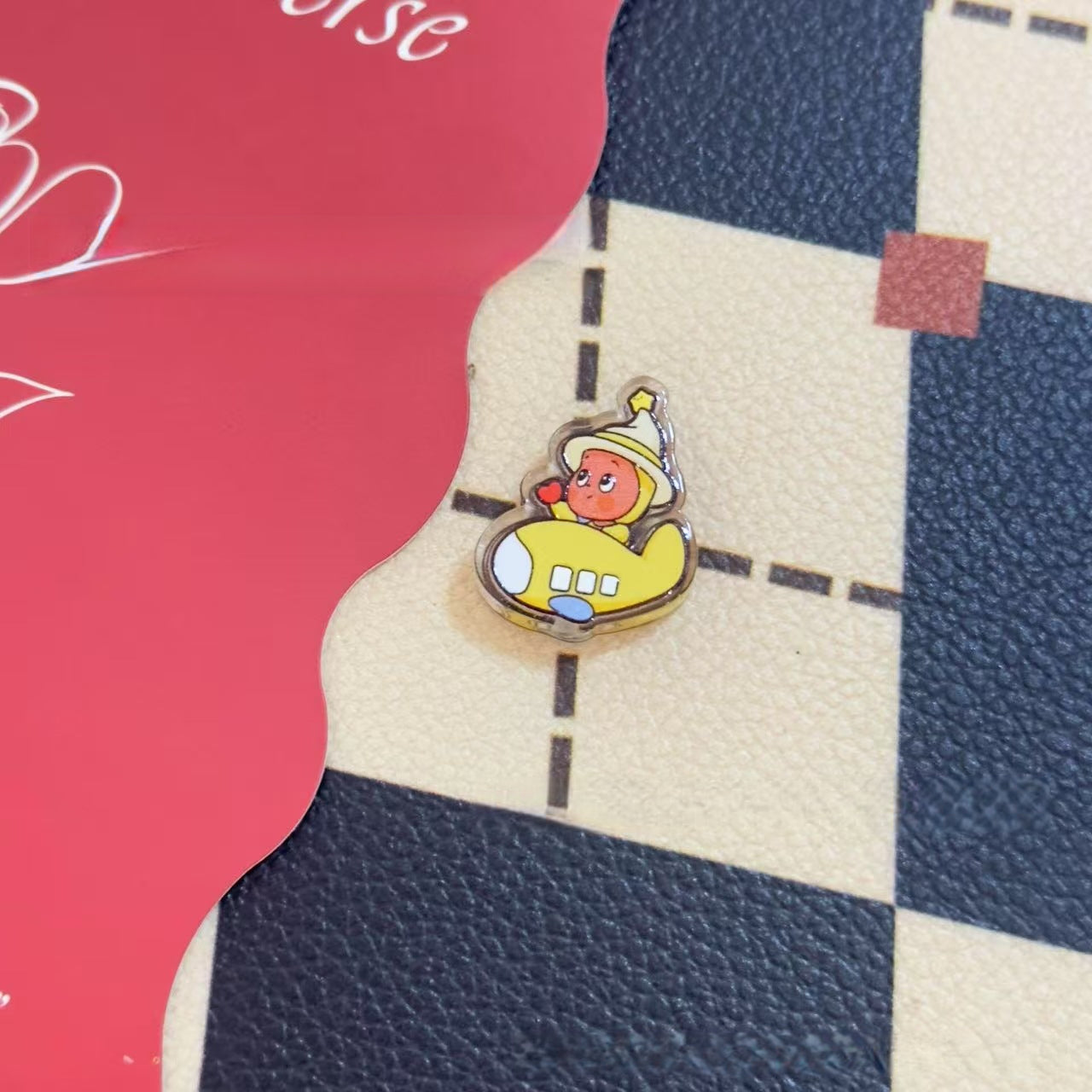 5 pcs Printed Embossed Cartoon Amusement Park Star People Acrylic Beads