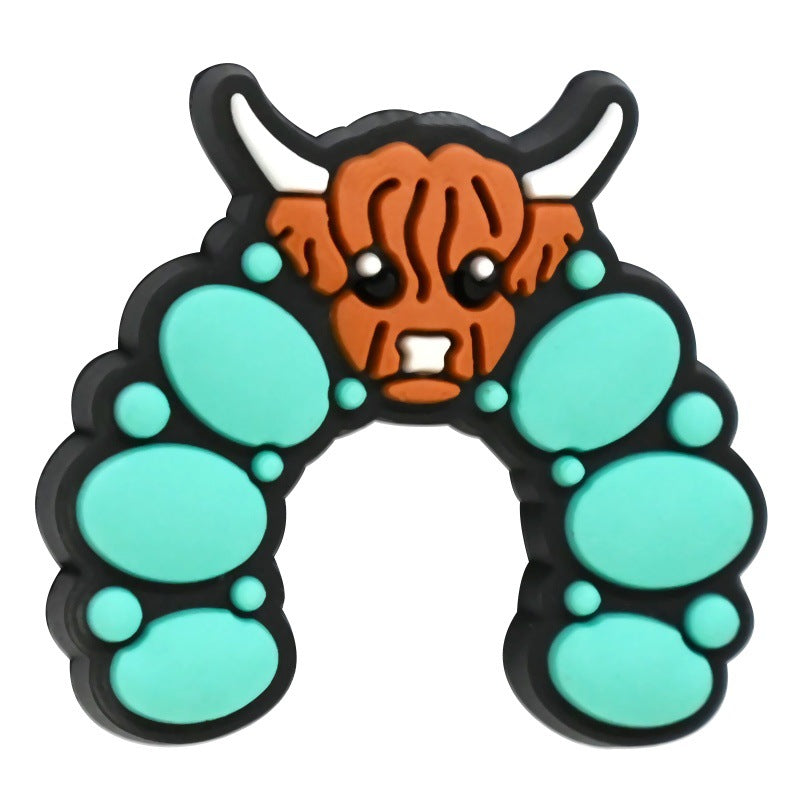 High-Value Cartoon Cowboy Series Silicone Focus Beads Silicone Focus Beads