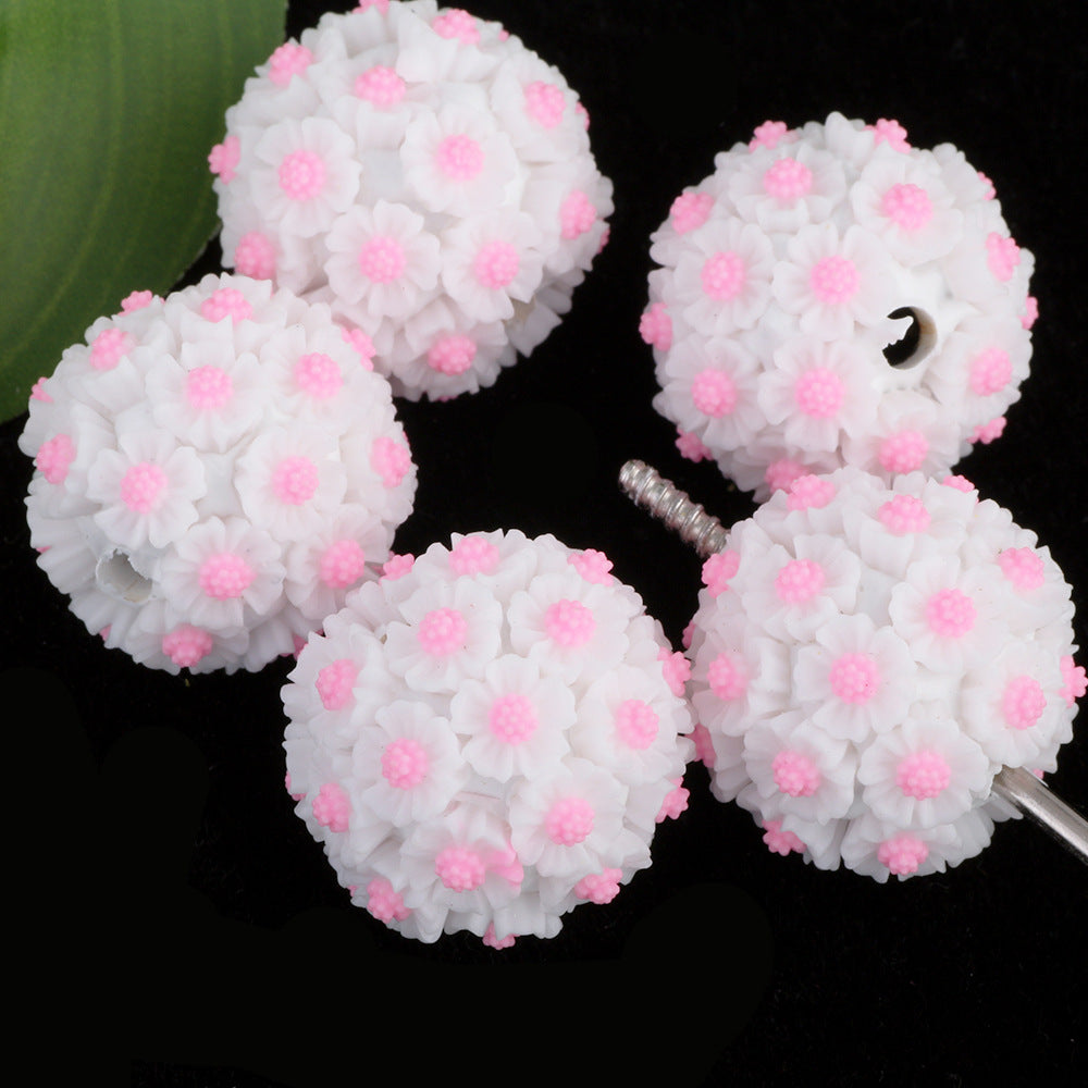 2CM Sunflower Ball Soft Clay Beads