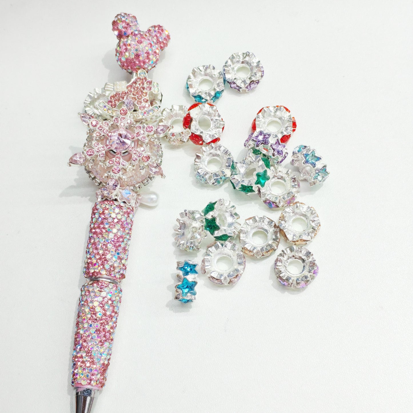 Bead Spacer Round Wheel Spacer Five-Pointed Star Alloy