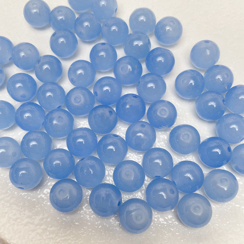 8mm two-color glass beads