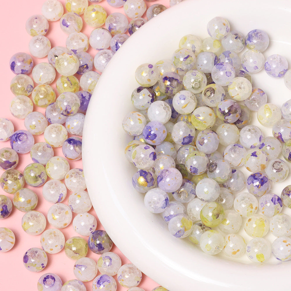 10mm Jade Fragment Glass Beads