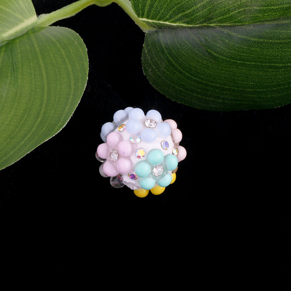 Colorful Flower Cluster Ball Drill Ball