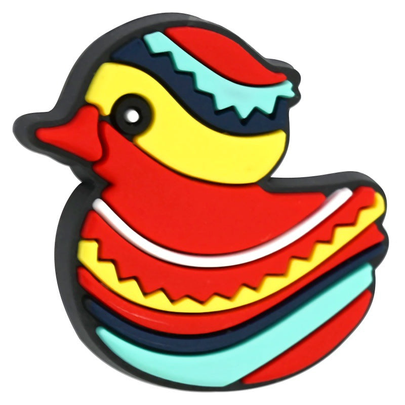 Cute Cartoon Duck Silicone Focus Beads