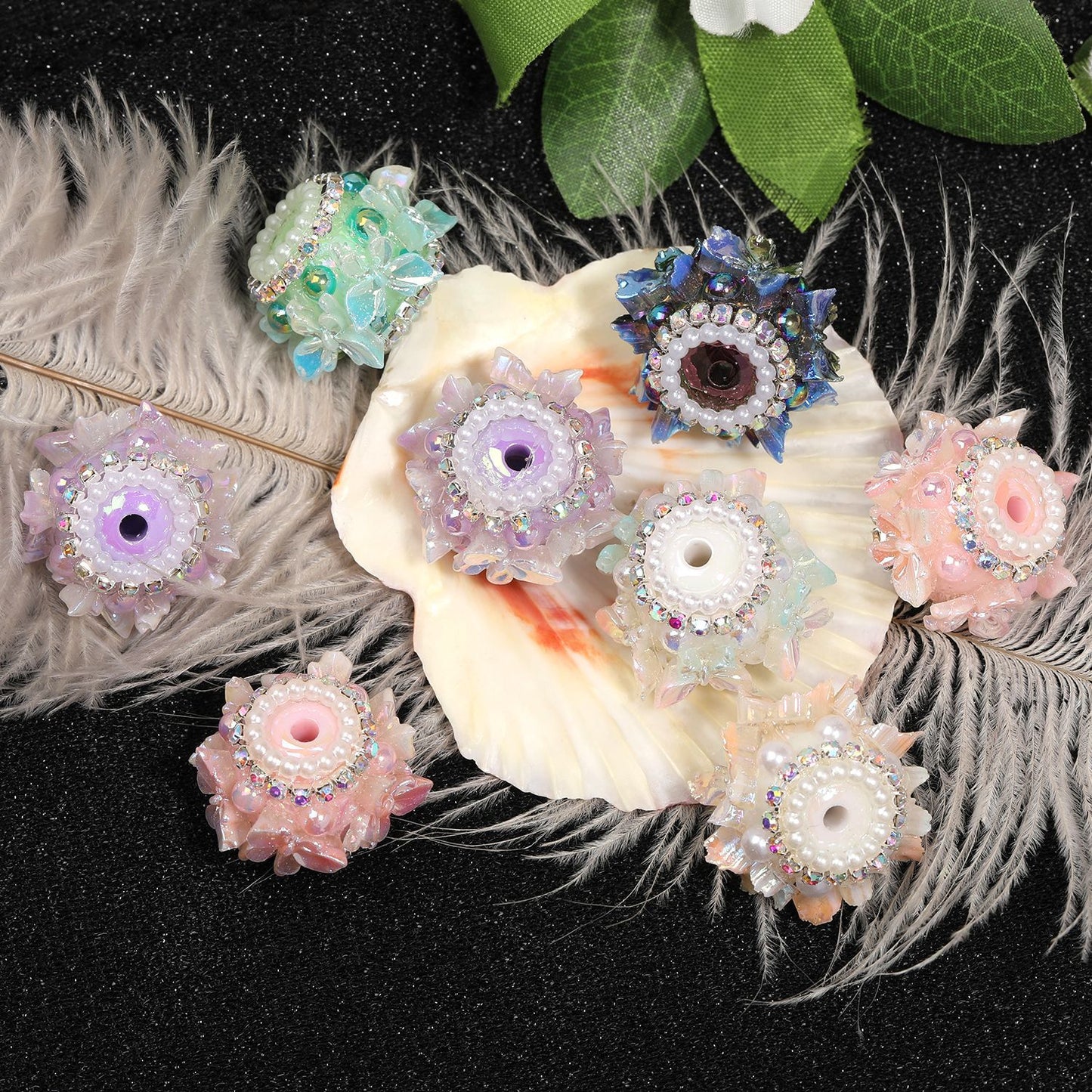 Butterfly Pearl Diamond Ball Rhinestone