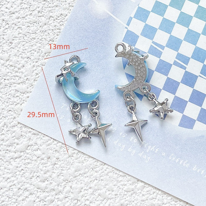 1 pc Alloy Heart Butterfly Cloud Moon Pendant