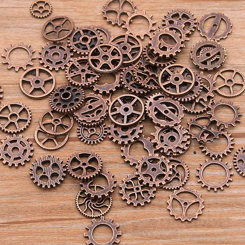 8-15mm Mini Steampunk 10 Colors Mechanical Gear Alloy DIY Jewelry Accessories