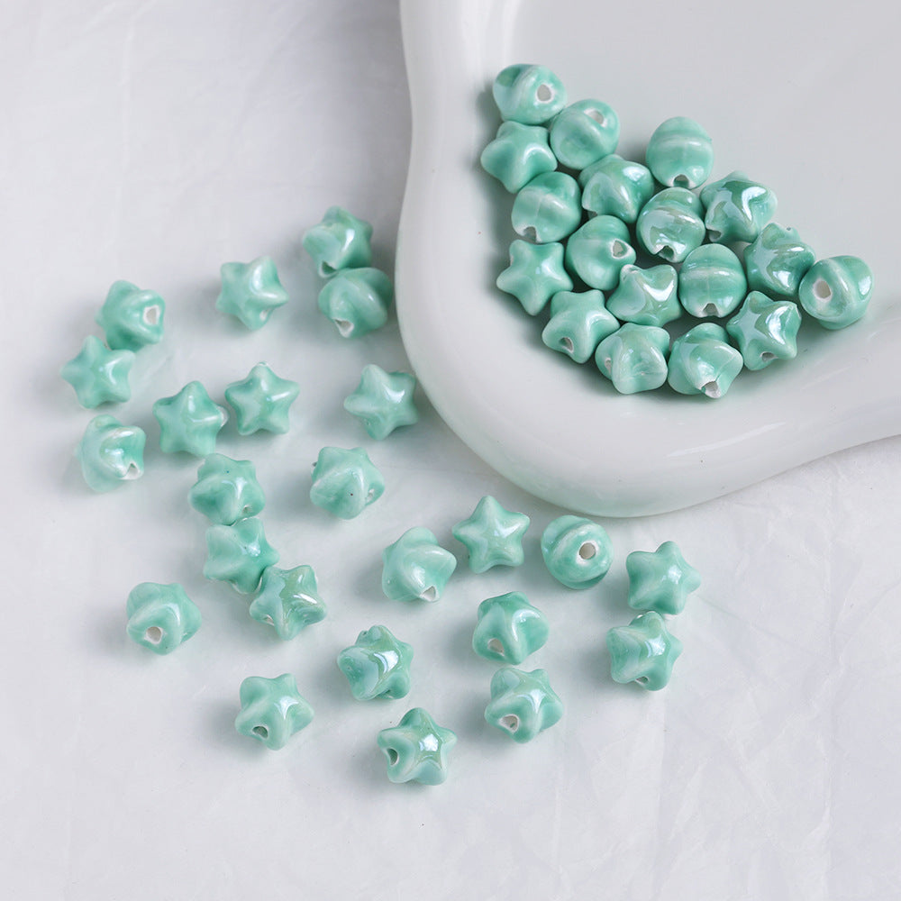Starfruit Watermelon Beads Ceramic Beads