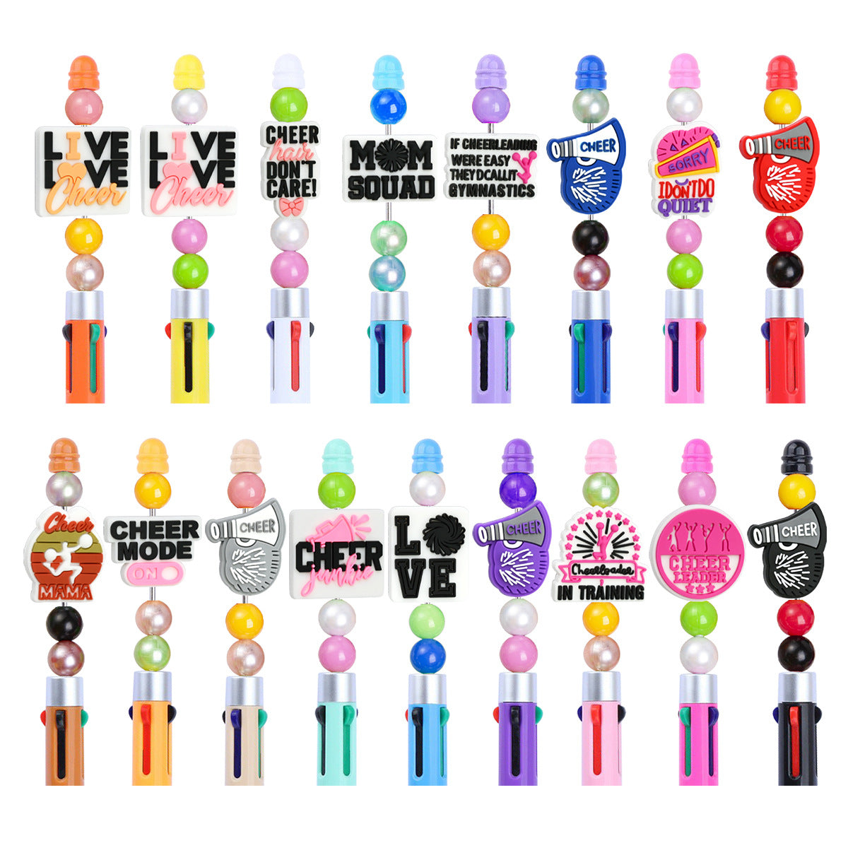 Cheerleading Series Silicone Focus Beads