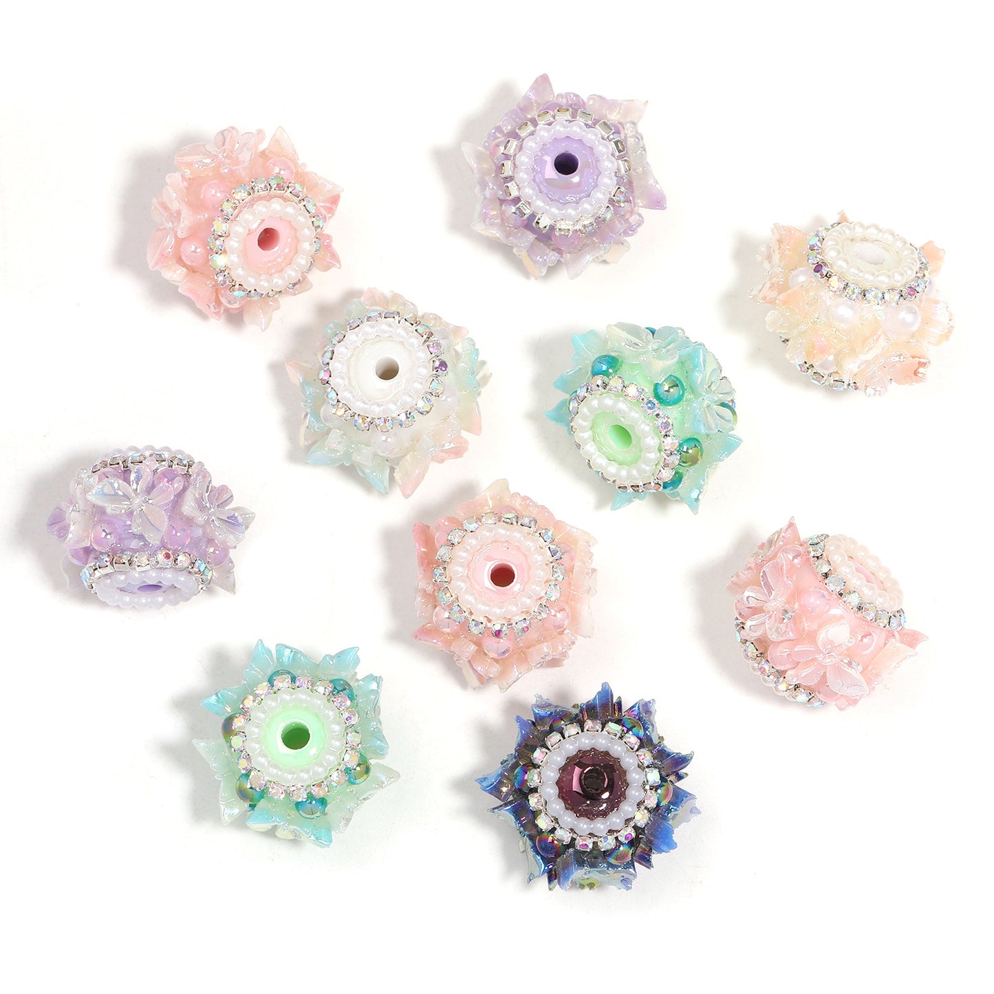 Butterfly Pearl Diamond Ball Rhinestone