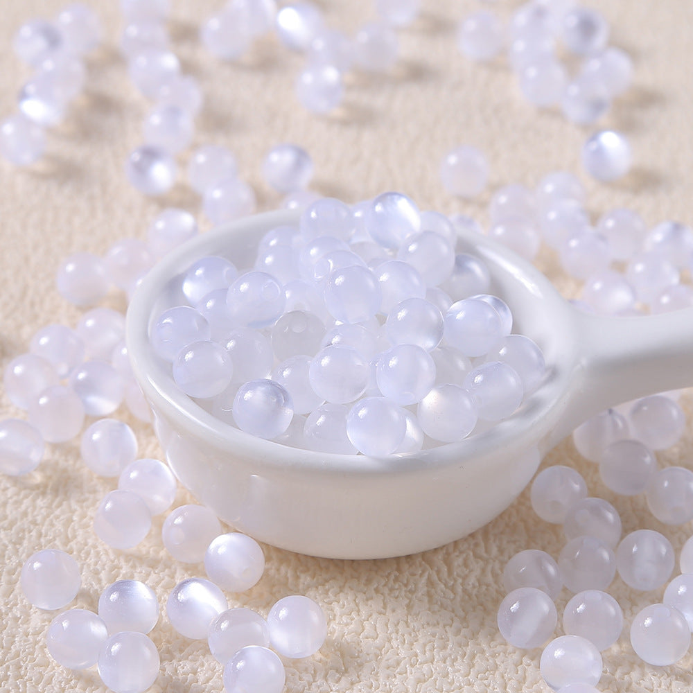 6-12mm cat eye glass beads