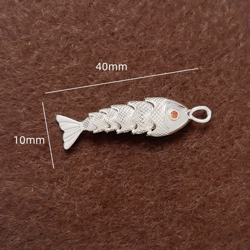 1 pc Metal Fish Pendant DIY Handmade Jewelry
