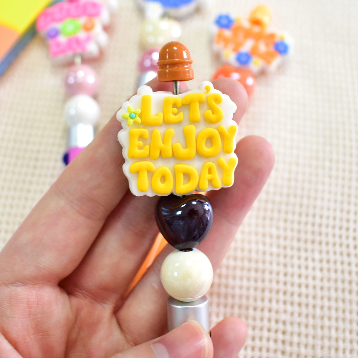 English Phrases Silicone Focus Beads Silicone Focus Beads
