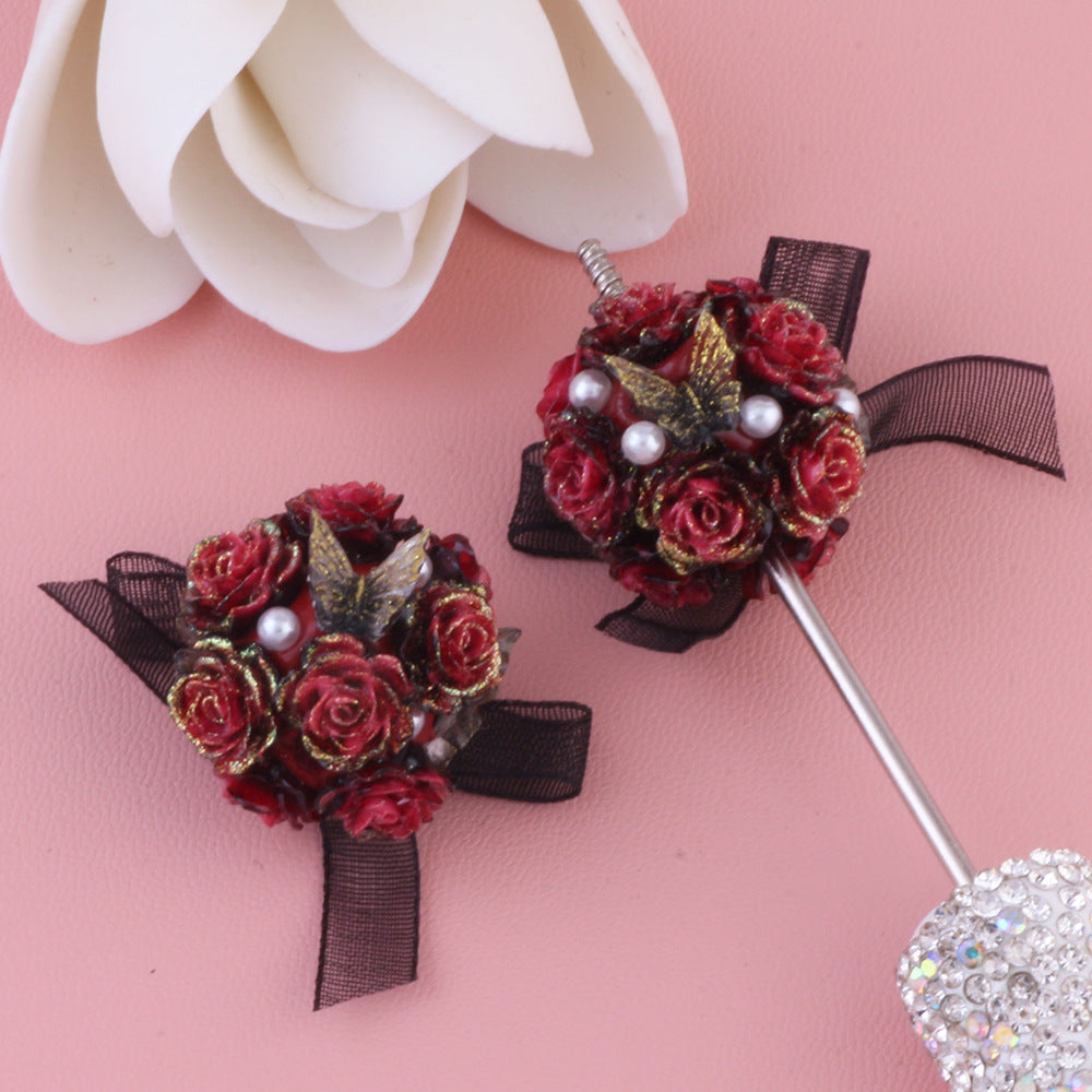 Butterfly Pearl Rose Bow Flower Ball