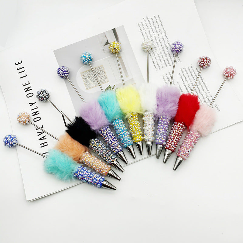 Heavy Craft Plush Pearl Full Diamond Pen