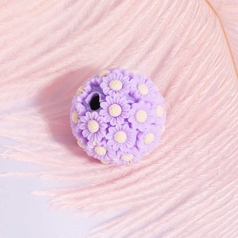 Simulated Double-Layered Irregular Color Rose Beads