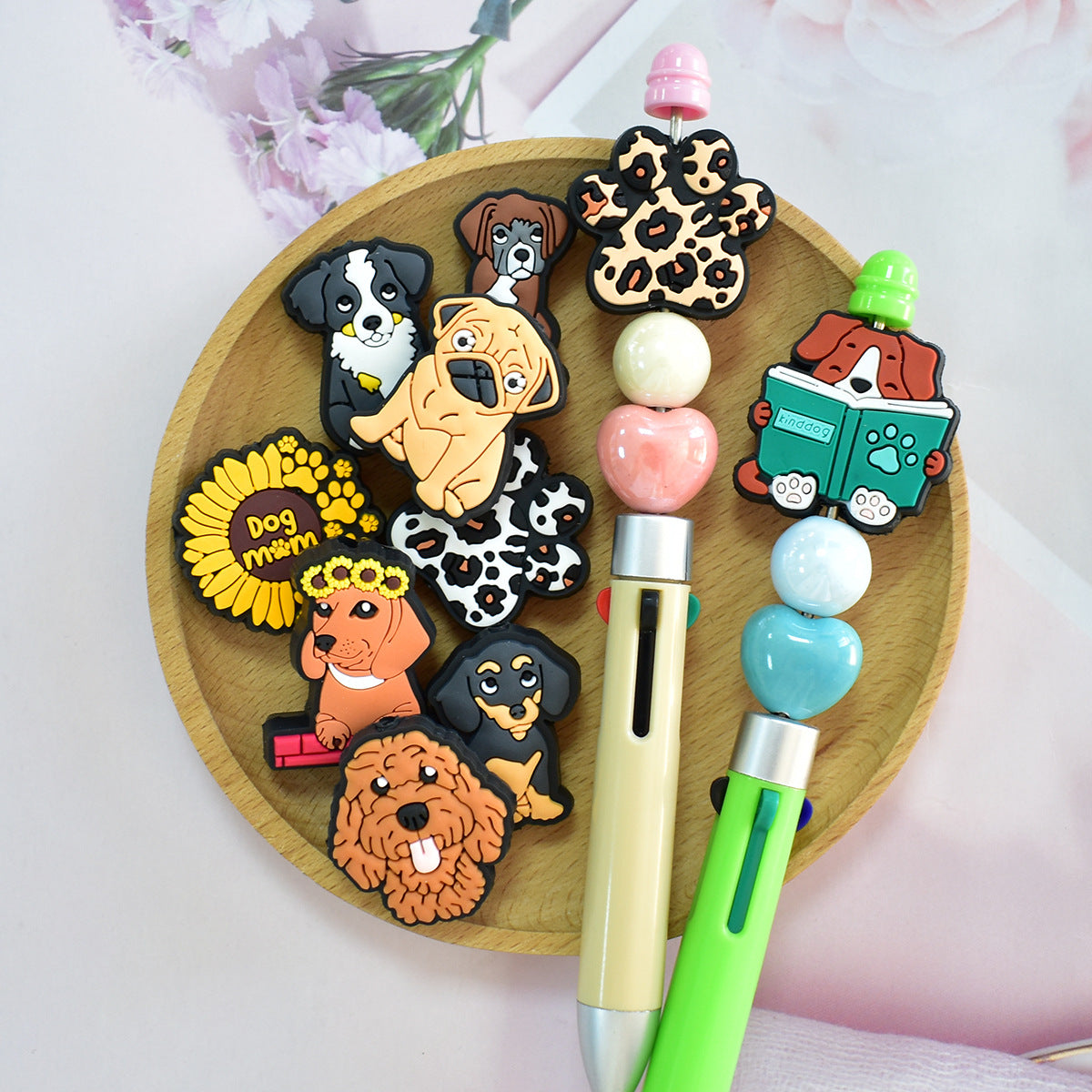 Dog Shape Silicone Focus Beads