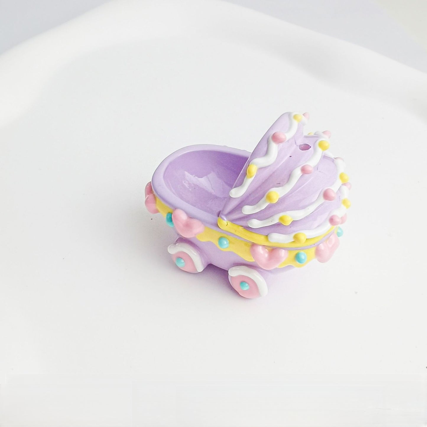 5 pcs Colorful Cute Trendy Hot-Selling Pen-Through Hand-Painted Baby Carriage Beaded Adorable Pen