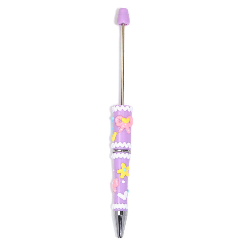 5 Pcs Hand-painted Bowknot Beaded Pen