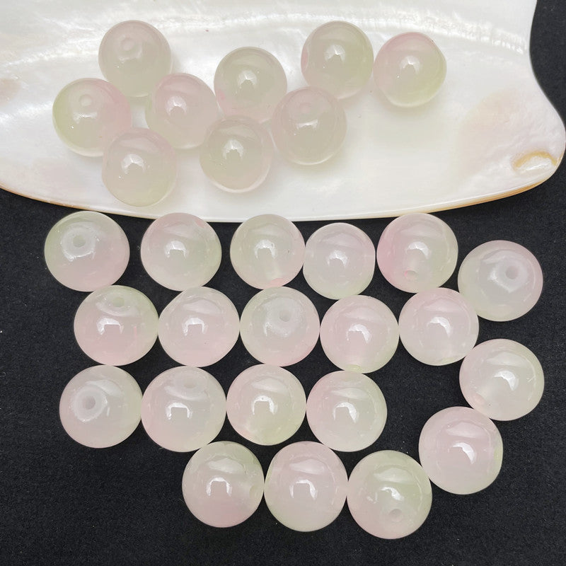8mm two-color glass beads