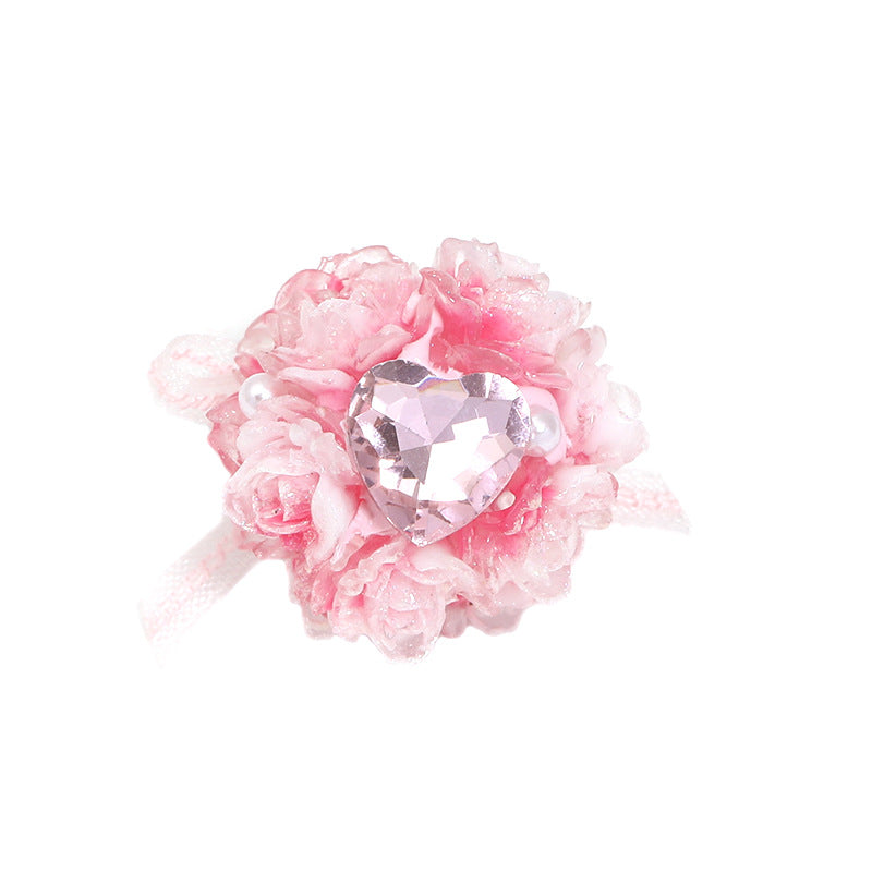 10 Pcs Resin Rose Flower Beads