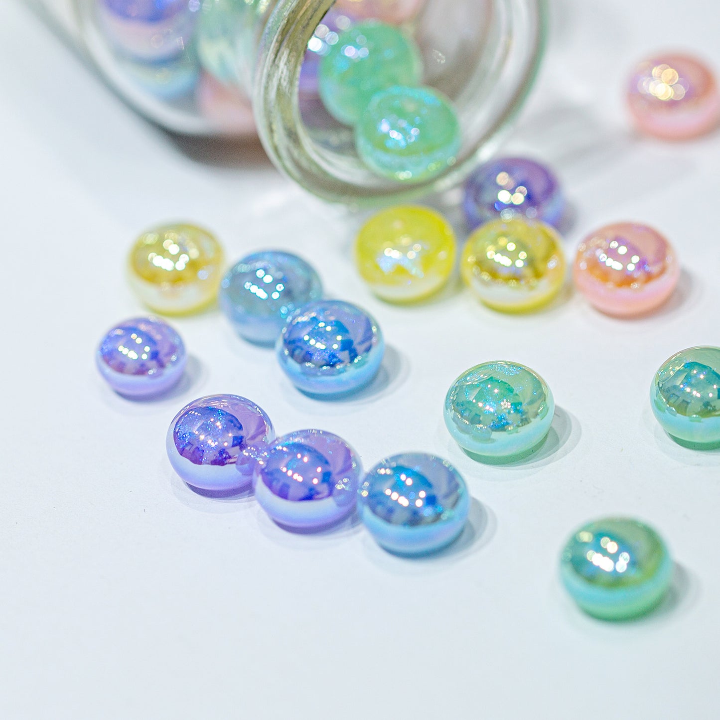 Mermaid Princess Earrings Bead Accessories Single Hole Bun Beads