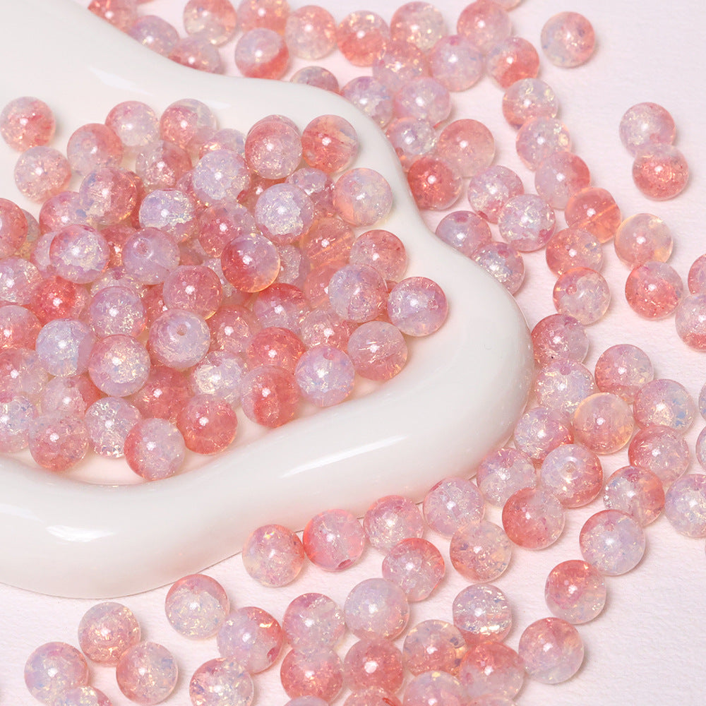 10mm Crackle Beads Jade Glass Beads