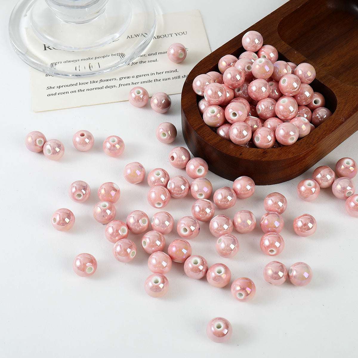 Ceramic Color Series UV Gradient Round Beads