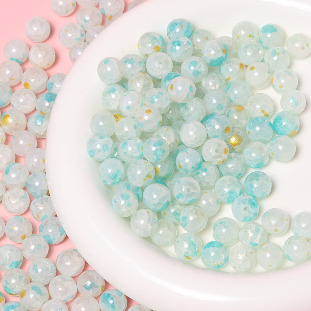 10mm Jade Fragment Glass Beads